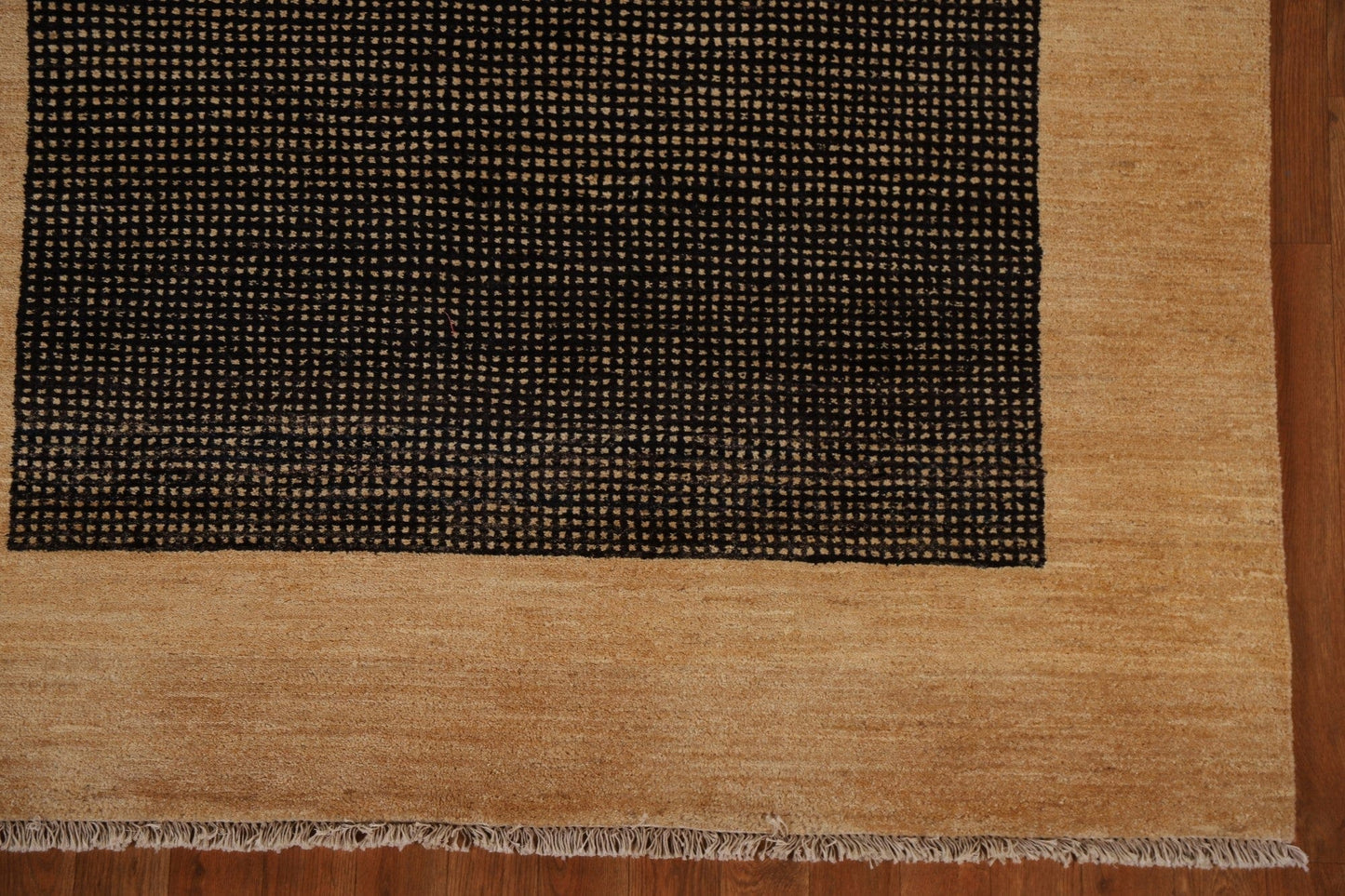 Black Gabbeh Kashkoli Modern Area Rug 5x7