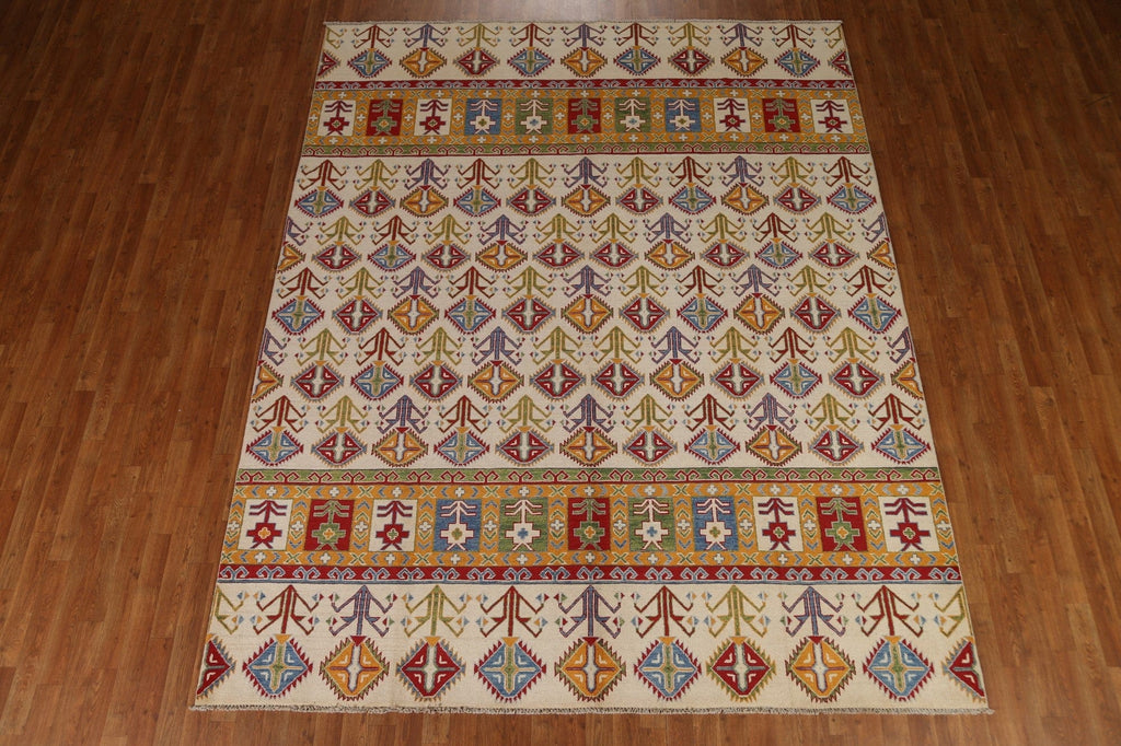 Vegetable Dye Kazak Oriental Area Rug 8x10