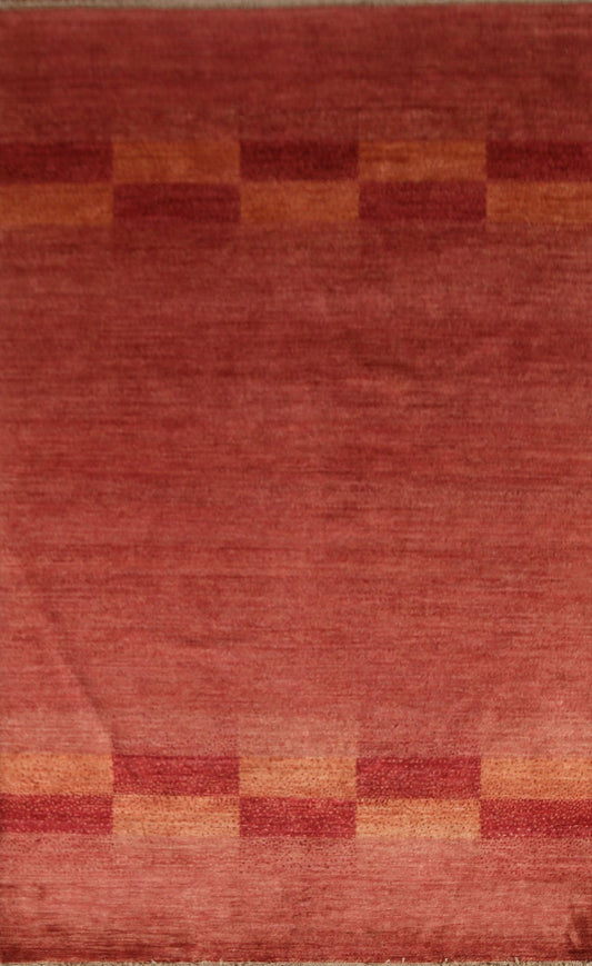 Contemporary Gabbeh Kashkoli Area Rug 6x8