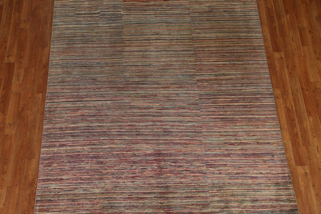 Striped Gabbeh Kashkoli Oriental Area Rug 6x8