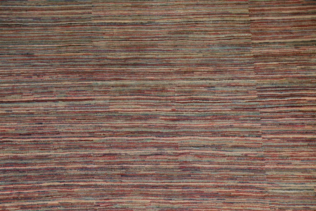 Striped Gabbeh Kashkoli Oriental Area Rug 6x8