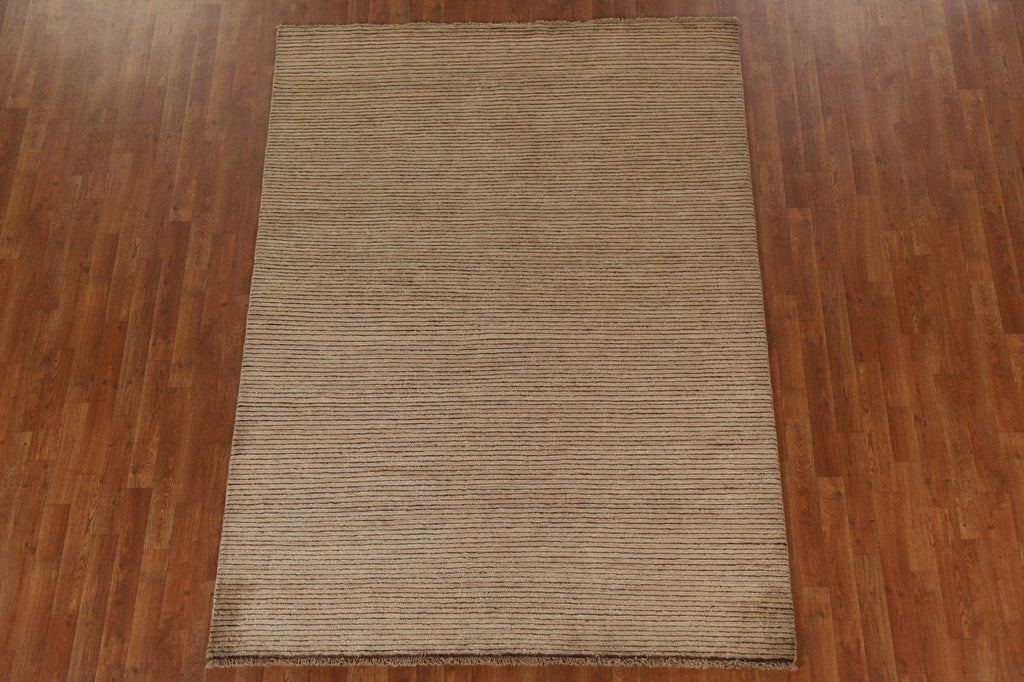 Striped Gabbeh Kashkoli Wool Area Rug 6x8