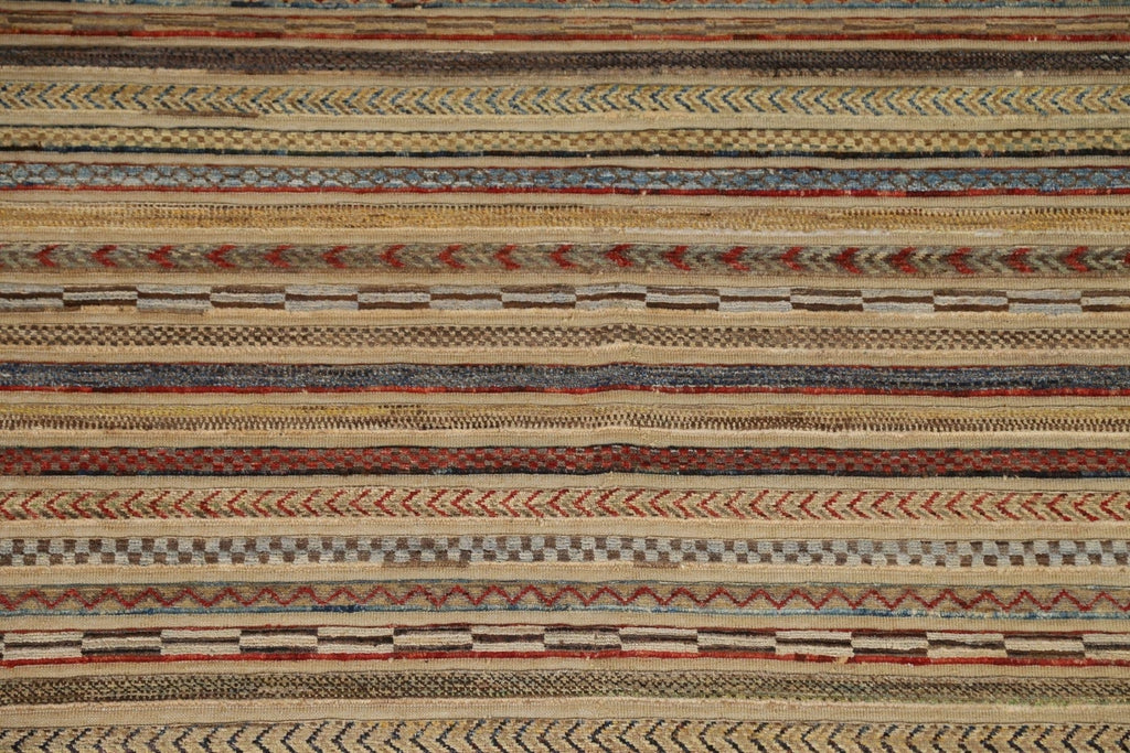 All-Over Striped Gabbeh Area Rug 7x10