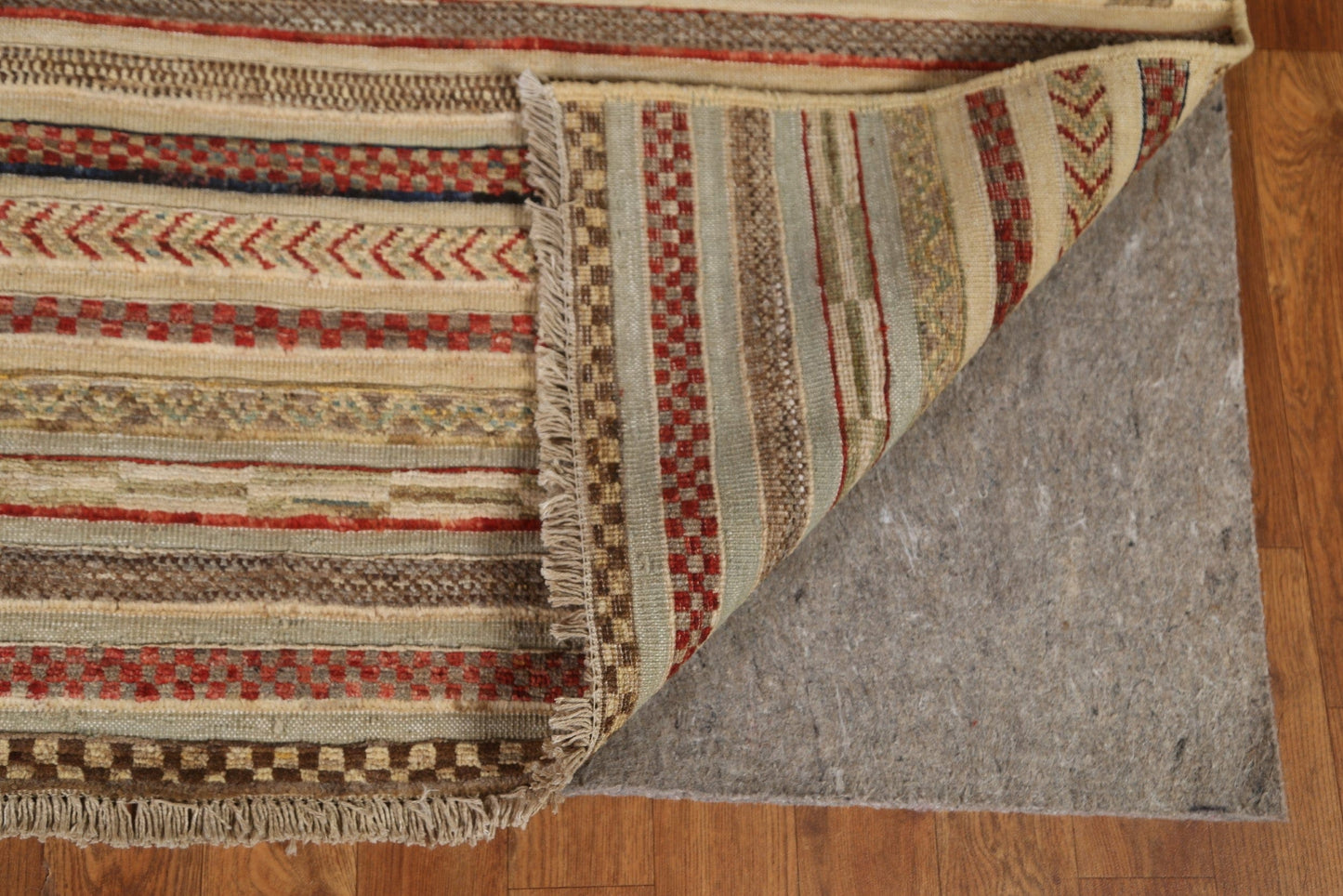 All-Over Striped Gabbeh Area Rug 7x10