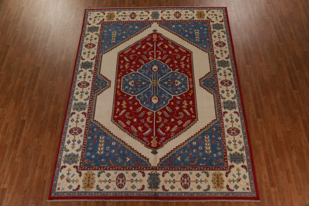 Vegetable Dye Kazak Oriental Area Rug 9x12