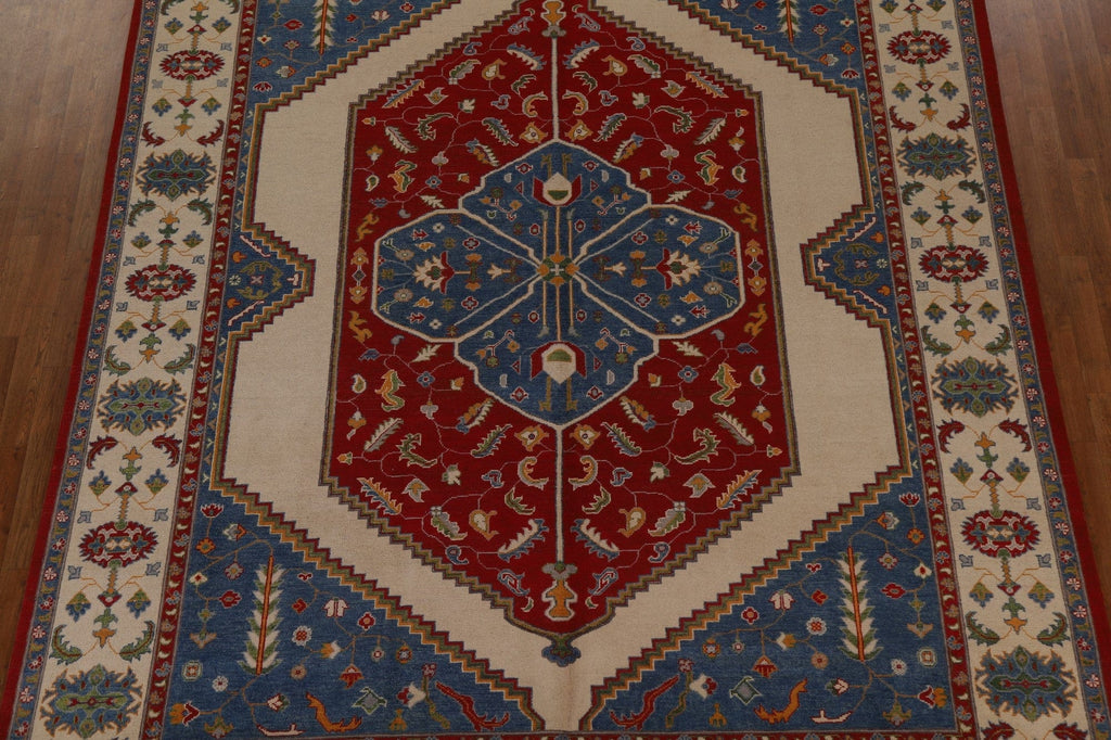 Vegetable Dye Kazak Oriental Area Rug 9x12