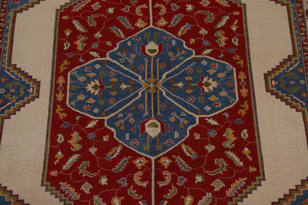 Vegetable Dye Kazak Oriental Area Rug 9x12