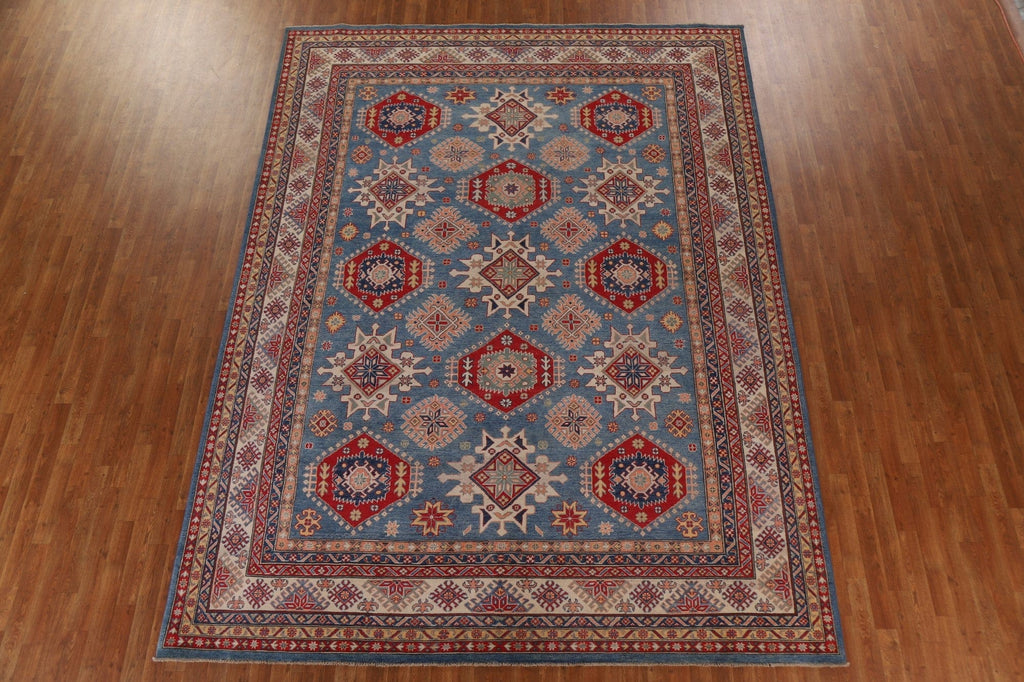 Vegetable Dye Kazak Light Blue Area Rug 9x12