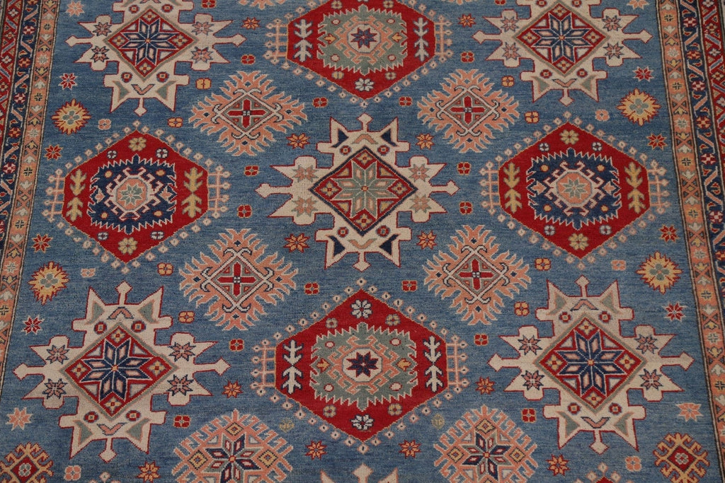 Vegetable Dye Kazak Light Blue Area Rug 9x12