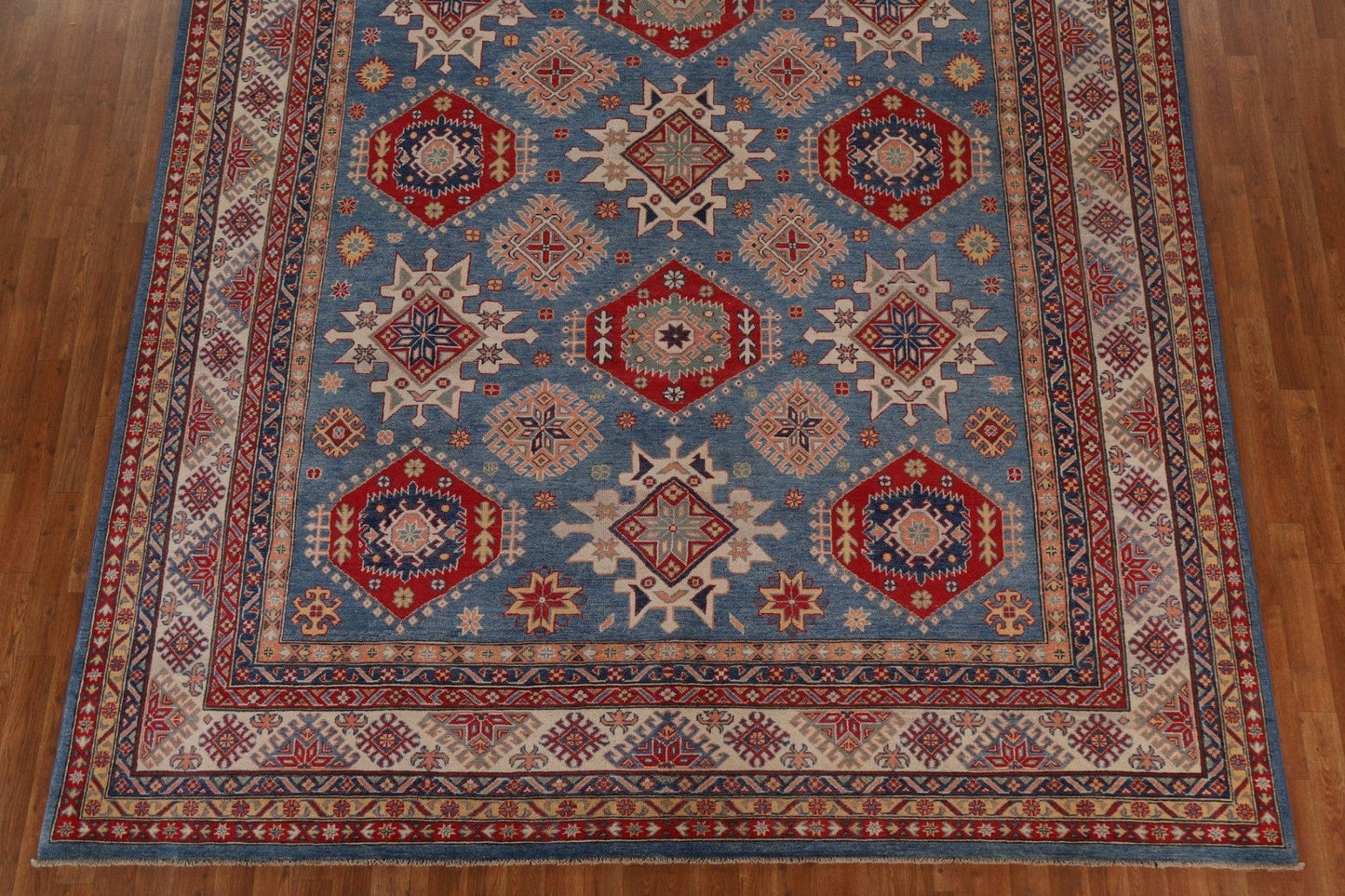 Vegetable Dye Kazak Light Blue Area Rug 9x12