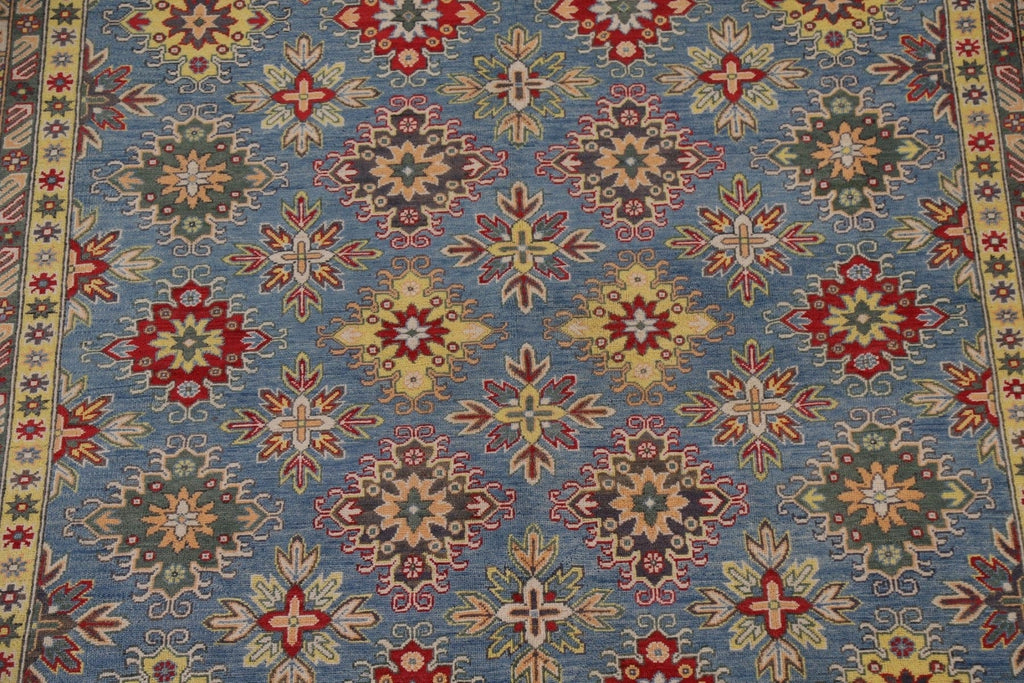 Light Blue Kazak Vegetable Dye Area Rug 8x10