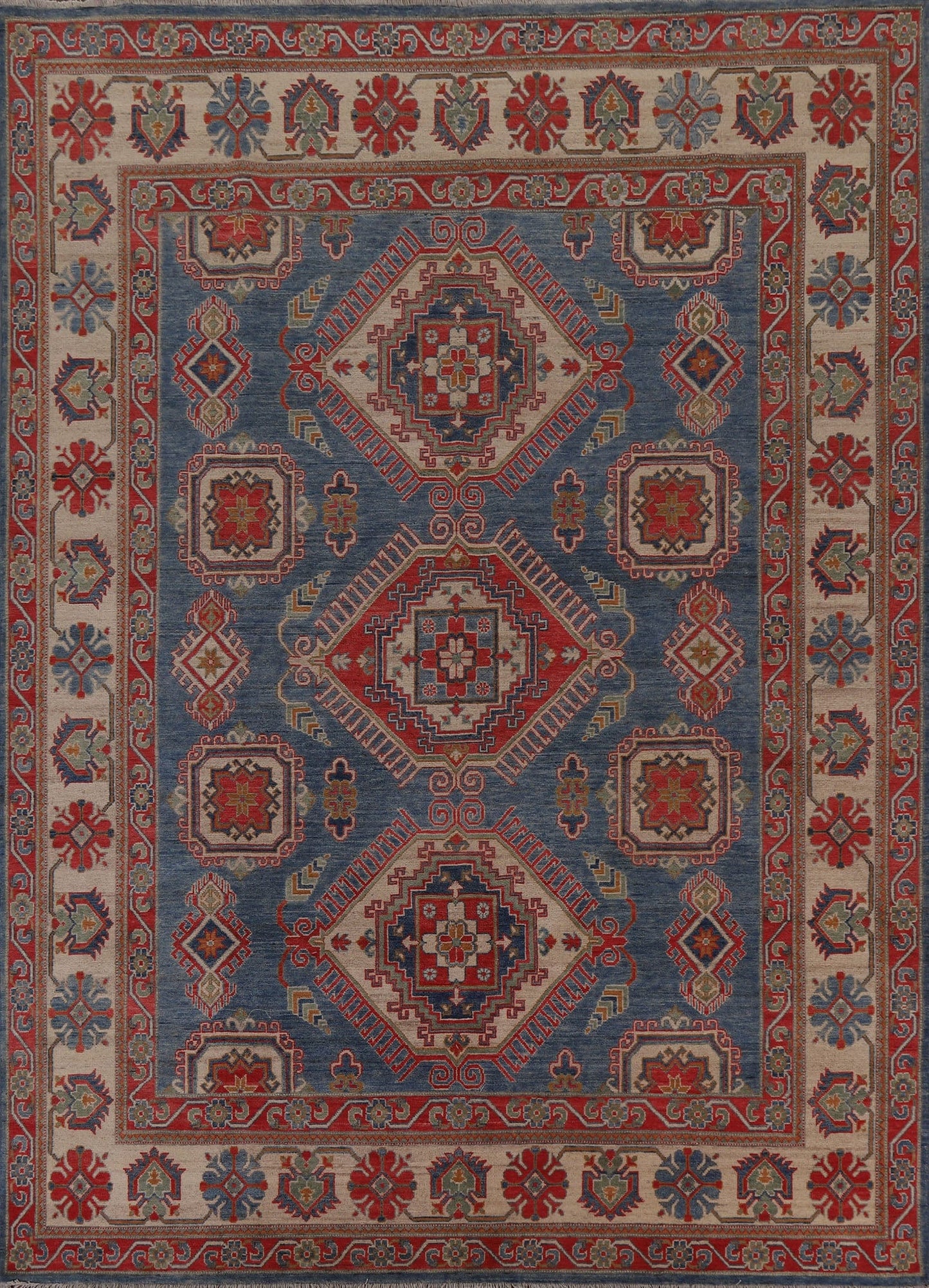 Vegetable Dye Kazak Oriental Area Rug 8x10