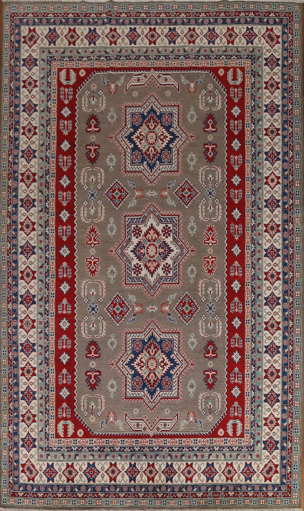 Geometric Kazak Vegetable Dye Area Rug 8x12