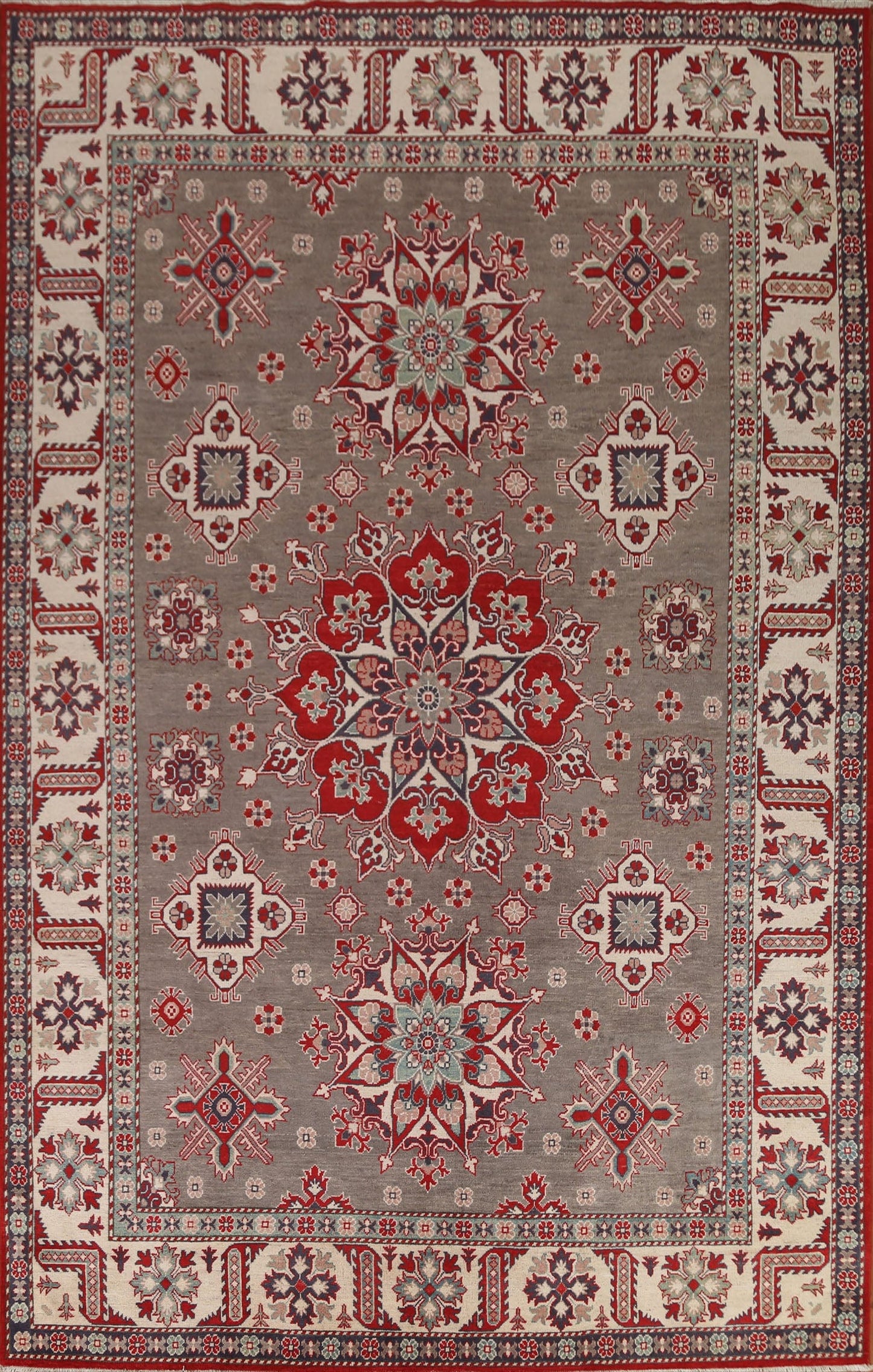 Vegetable Dye Kazak Oriental Area Rug 9x12