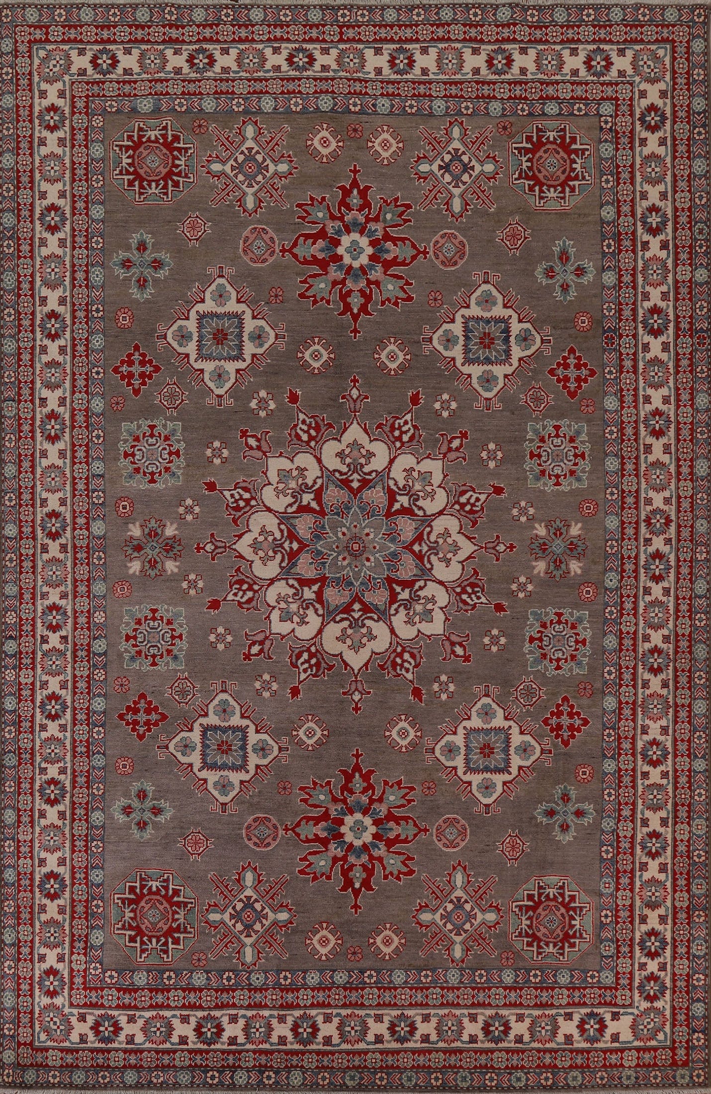 Vegetable Dye Kazak Oriental Area Rug 8x11