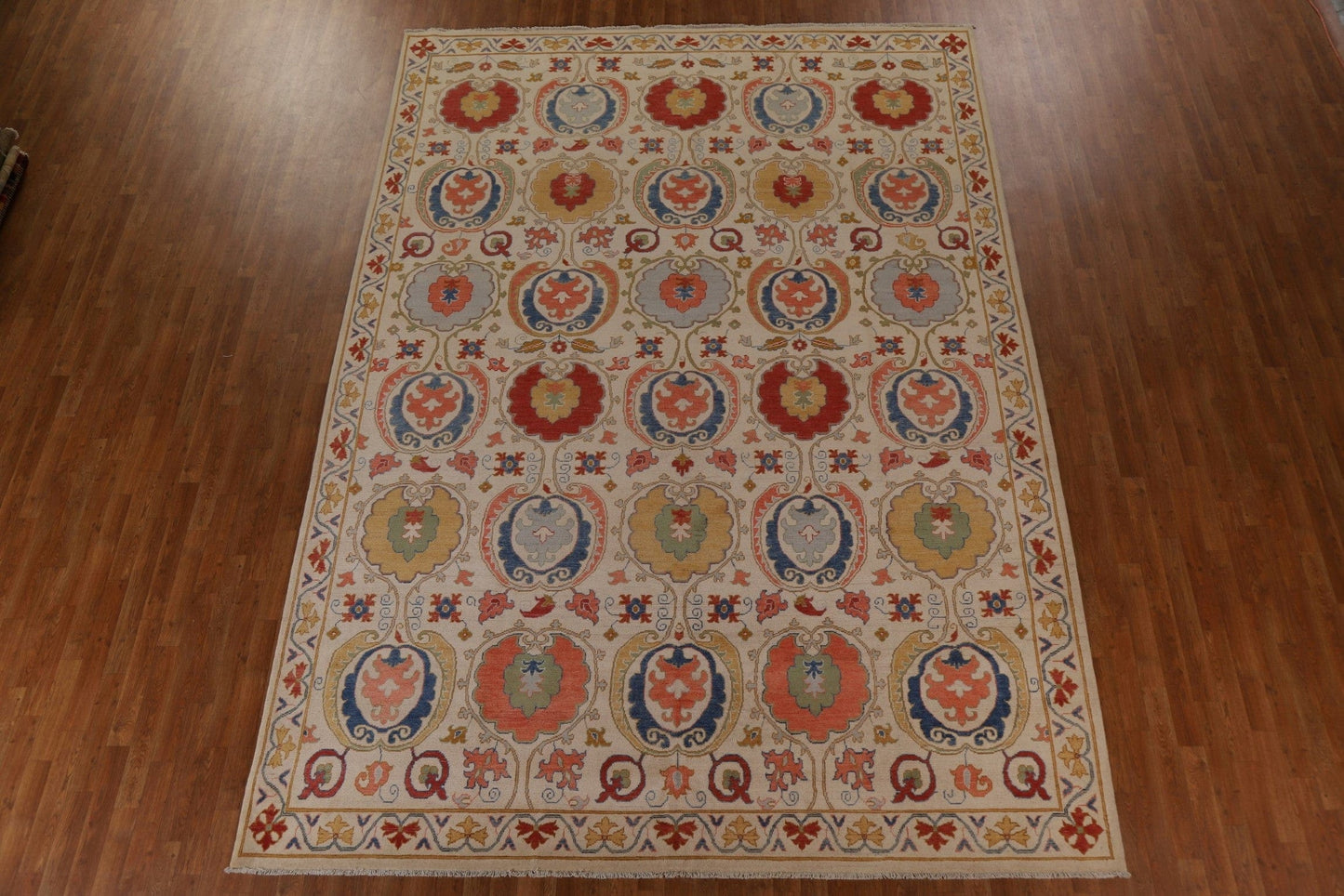 All-Over Kazak Vegetable Dye Area Rug 9x13