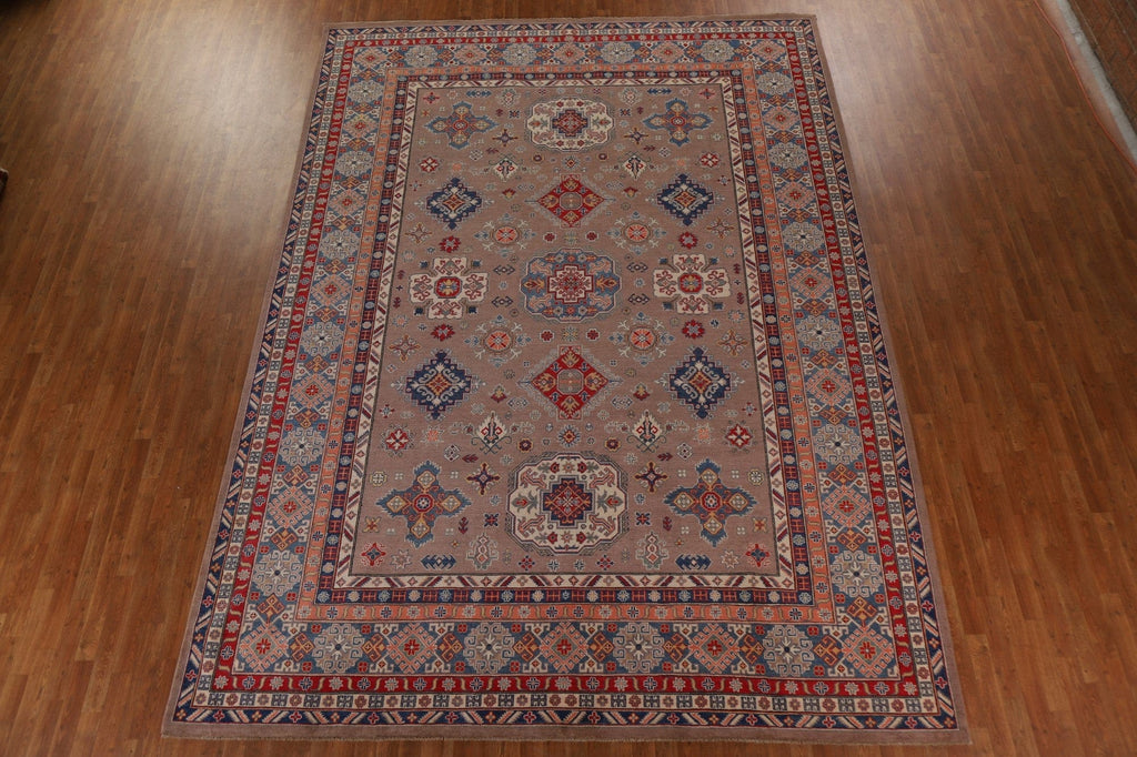 Vegetable Dye Kazak Large Area Rug 10x14