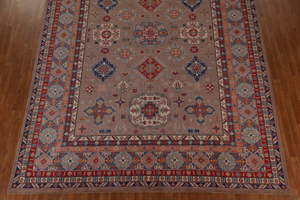 Vegetable Dye Kazak Large Area Rug 10x14