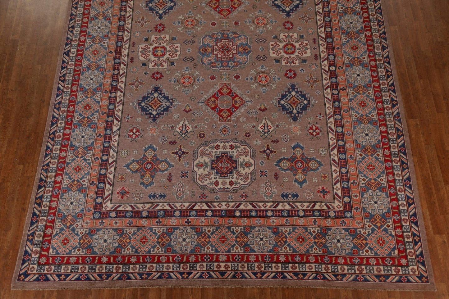 Vegetable Dye Kazak Large Area Rug 10x14