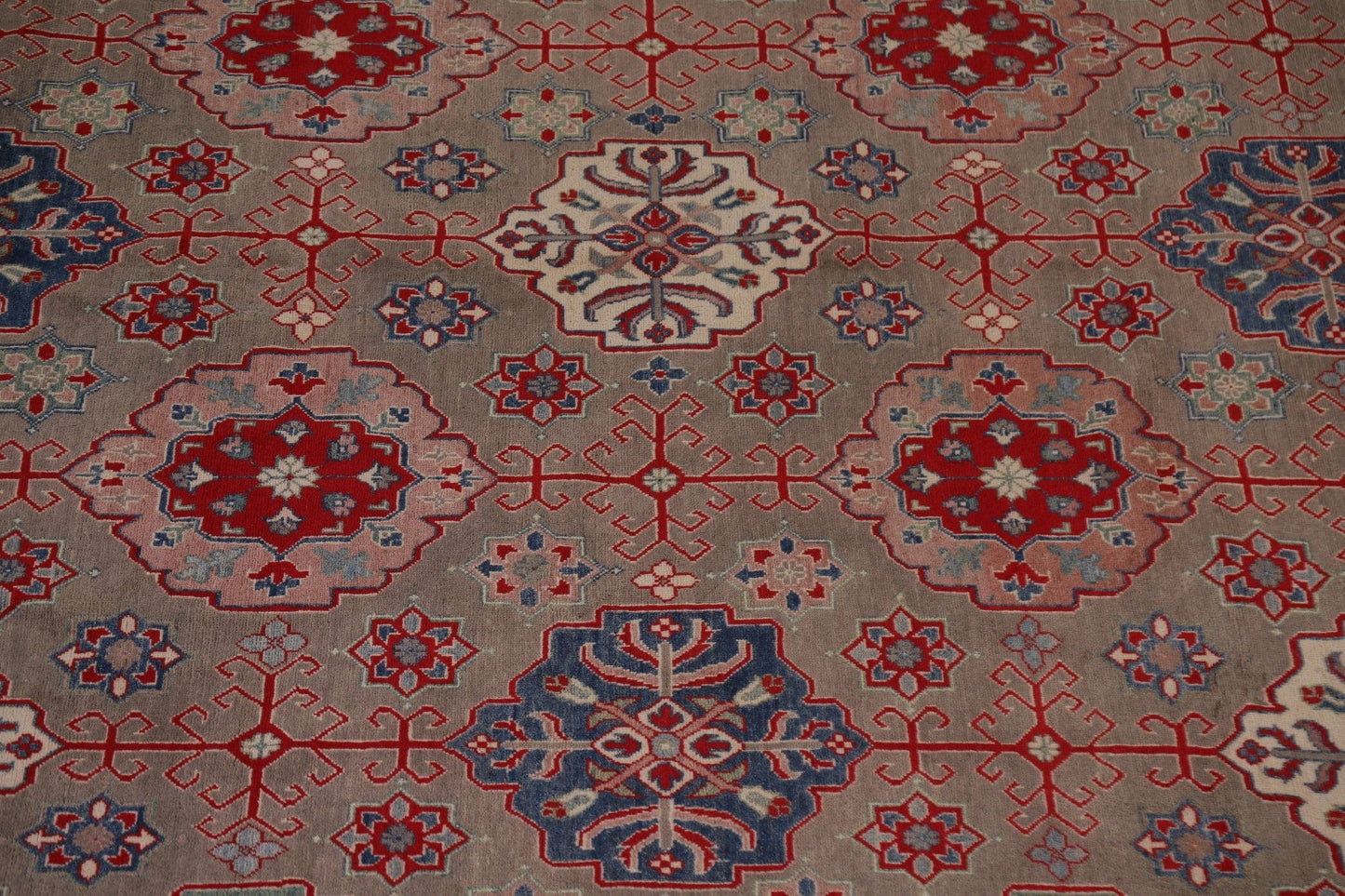 Geometric Wool Kazak Oriental Large Rug 17x20