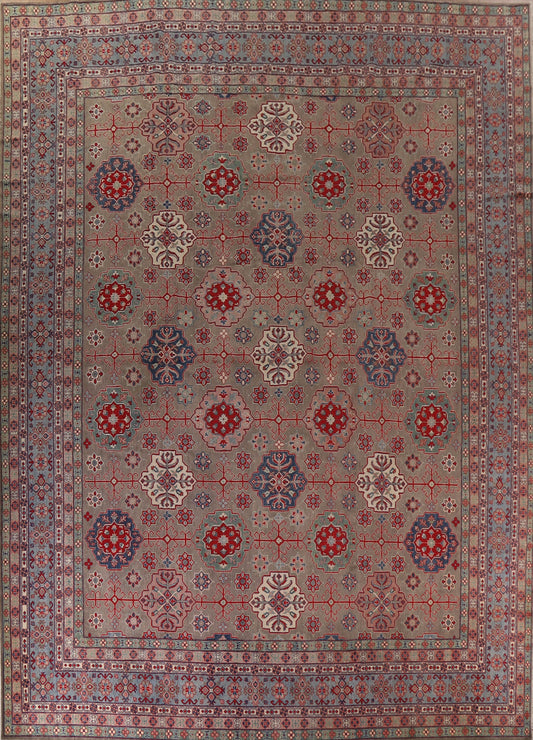 Geometric Wool Kazak Oriental Large Rug 17x20