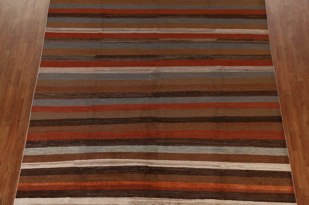 Striped Gabbehh Kashkoli Wool Area Rug 8x10