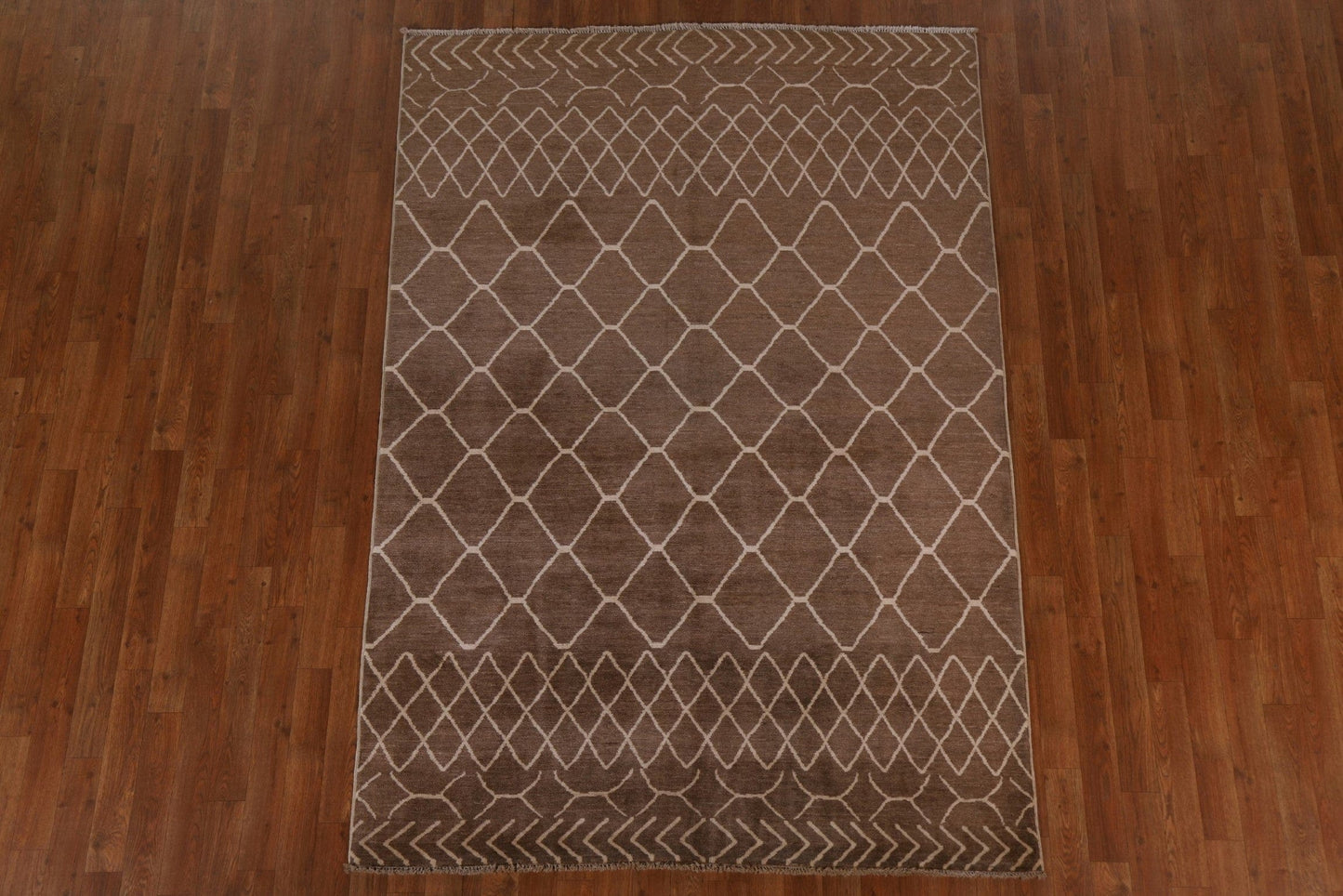 Brown Gabbehh Oriental Area Rug 5x7