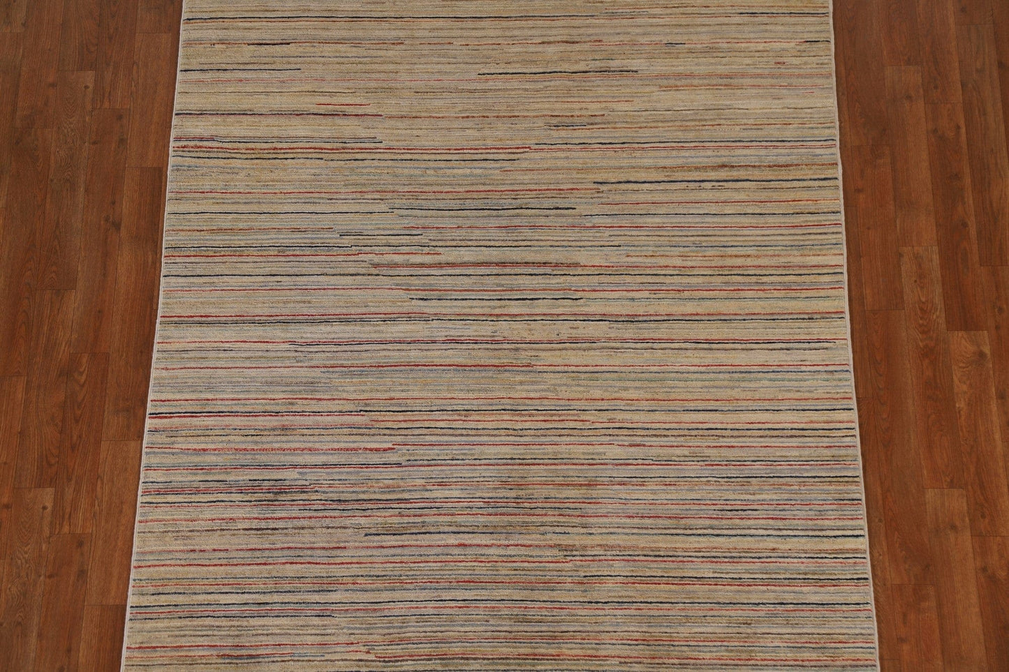 Striped Gabbeh Kashkoli Wool Area Rug 5x7