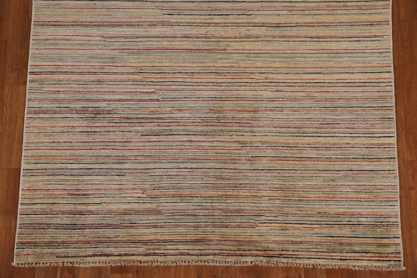 Striped Gabbeh Kashkoli Wool Area Rug 5x7