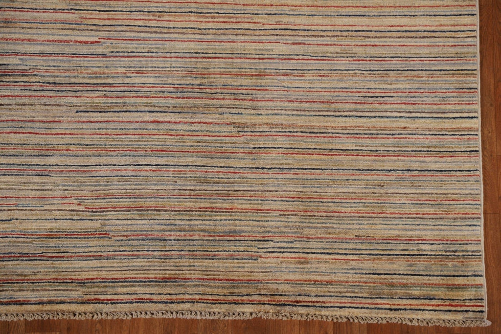 Striped Gabbeh Kashkoli Wool Area Rug 5x7