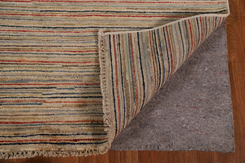 Striped Gabbeh Kashkoli Wool Area Rug 5x7