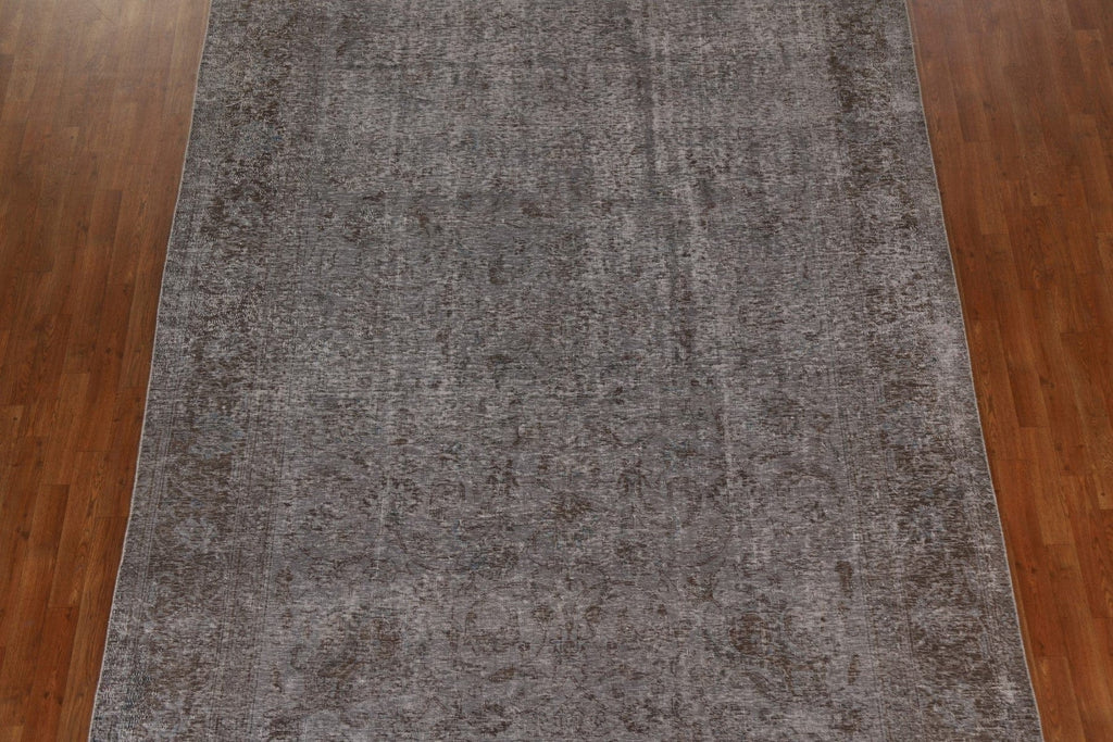 Over-Dyed Distressed Tabriz Persian Area Rug 8x11