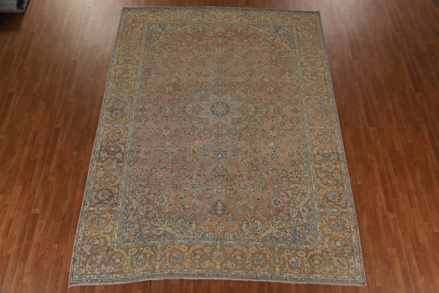 Distressed Najafabad Persian Area Rug 9x12