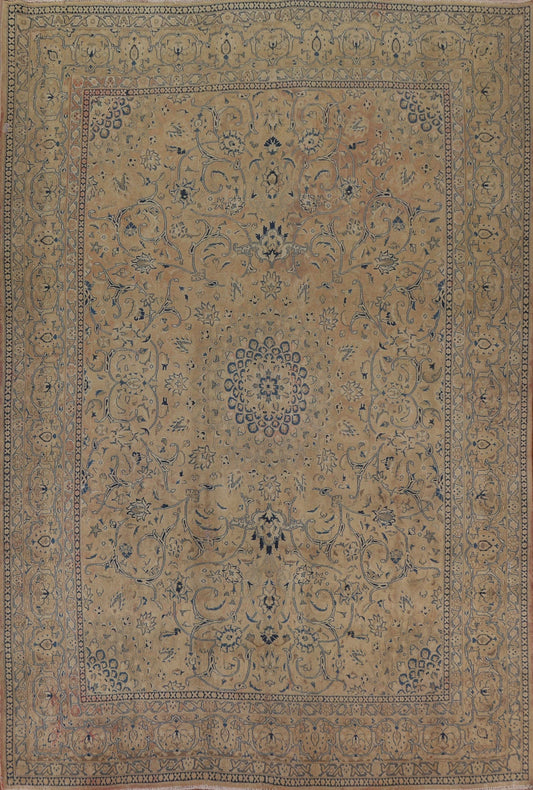 Traditional Mashad Persian Area Rug 9x12