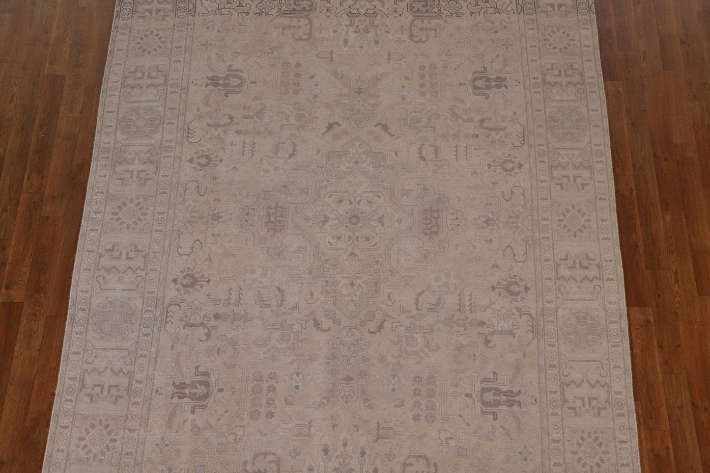 Distressed Muted Tabriz Persian Area Rug 6x10