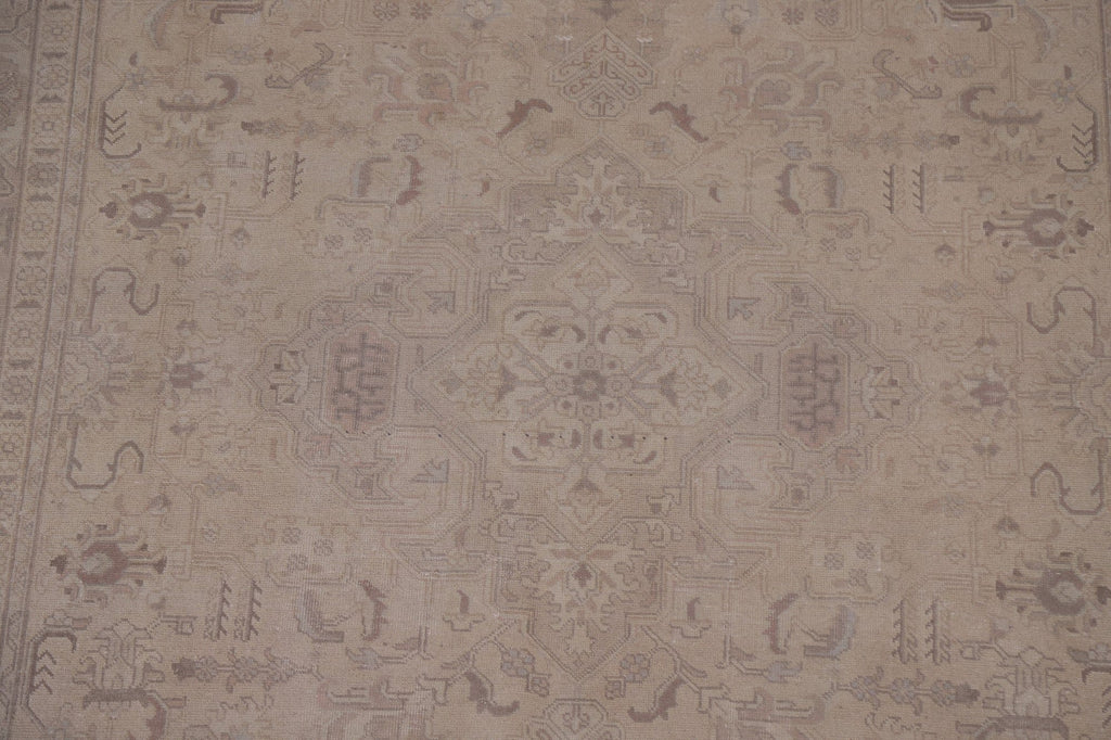 Distressed Muted Tabriz Persian Area Rug 6x10