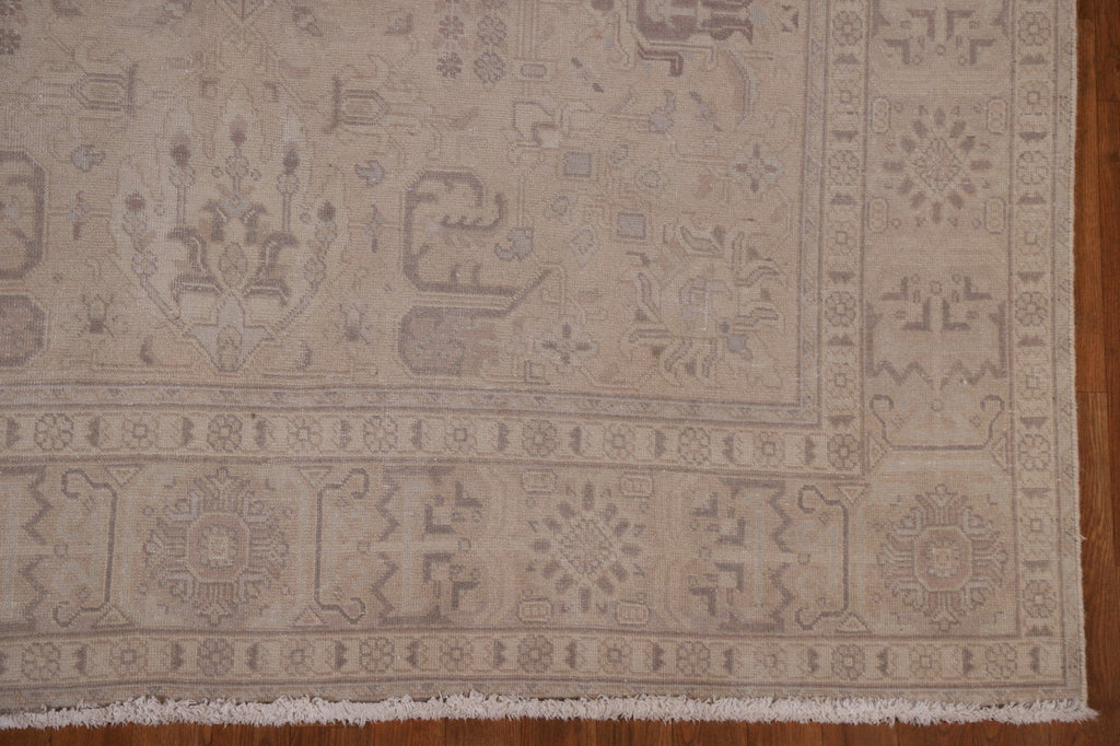 Distressed Muted Tabriz Persian Area Rug 6x10