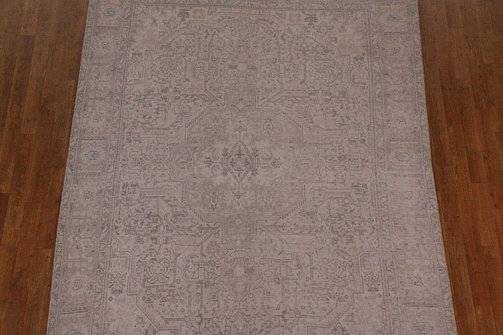 Vintage Distressed Tabriz Persian Area Rug 6x9