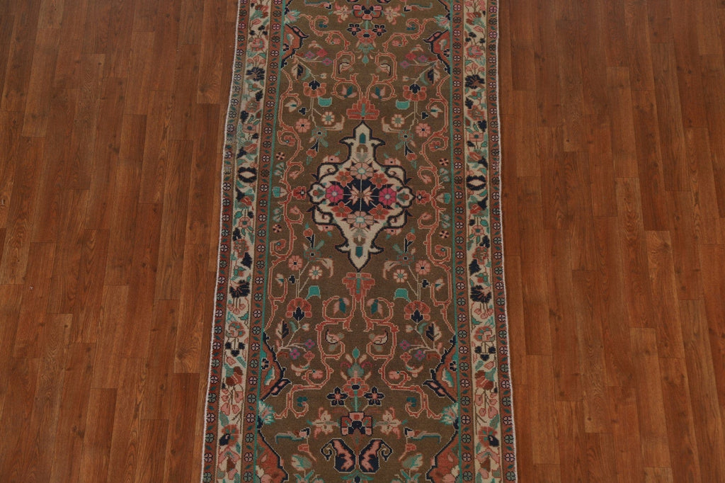 Brown Mahal Persian Runner Rug 3x9