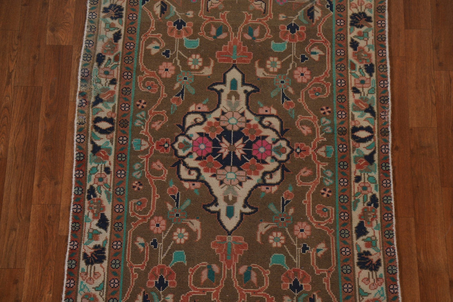 Brown Mahal Persian Runner Rug 3x9