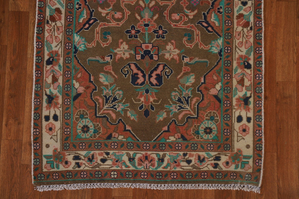 Brown Mahal Persian Runner Rug 3x9