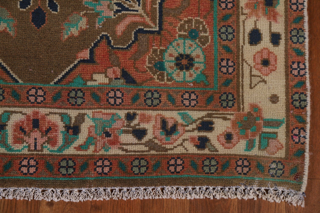 Brown Mahal Persian Runner Rug 3x9