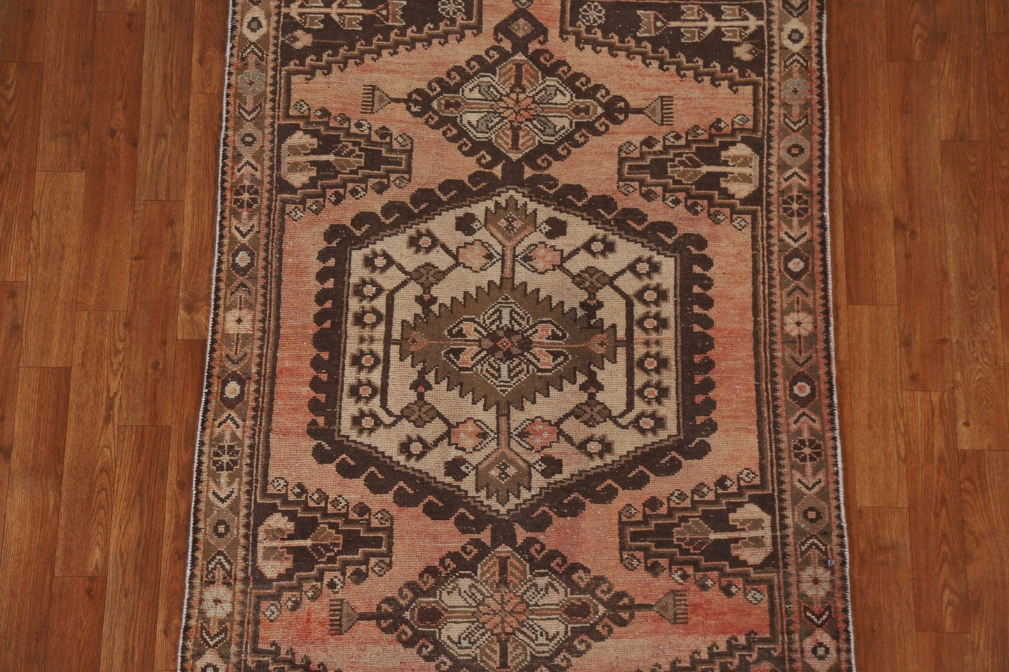 Geometric Hamedan Persian Area Rug 3x5