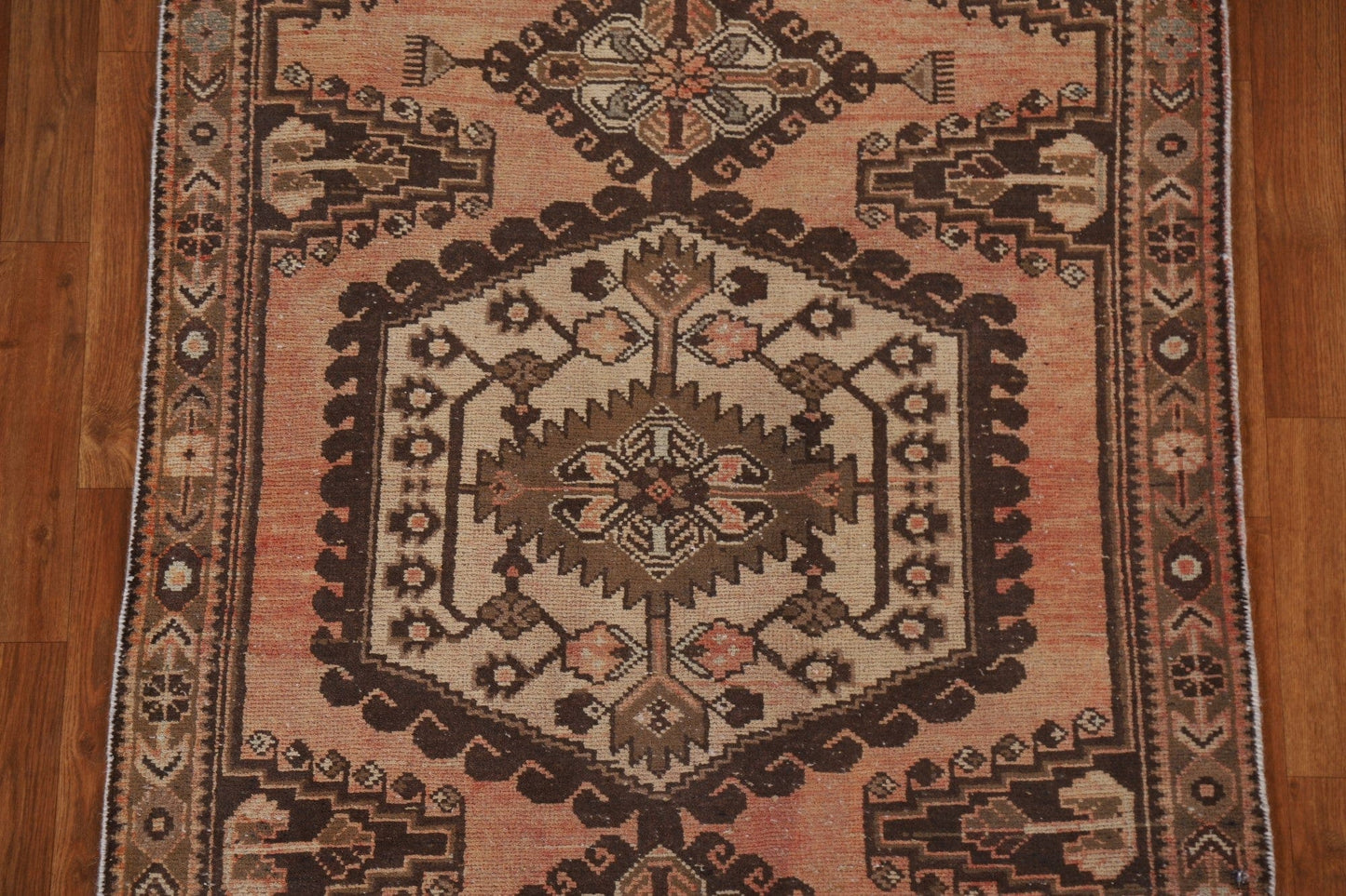 Geometric Hamedan Persian Area Rug 3x5