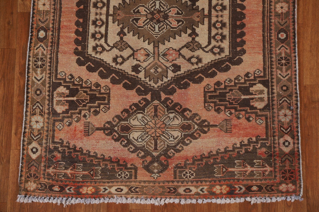 Geometric Hamedan Persian Area Rug 3x5