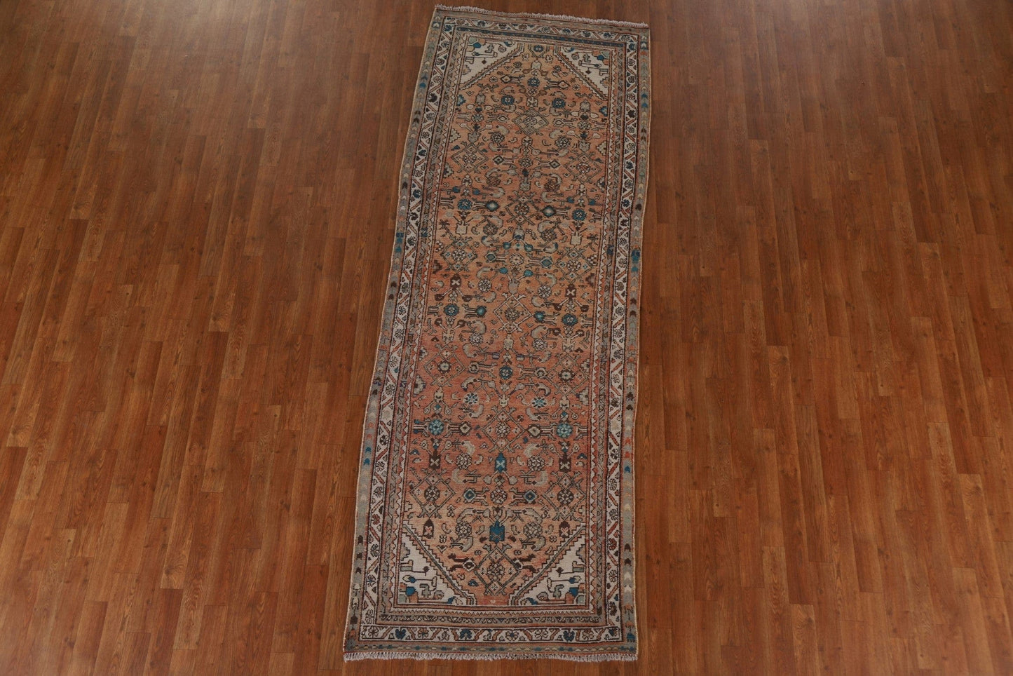 Vintage Wool Malayer Persian Runner Rug 3x9