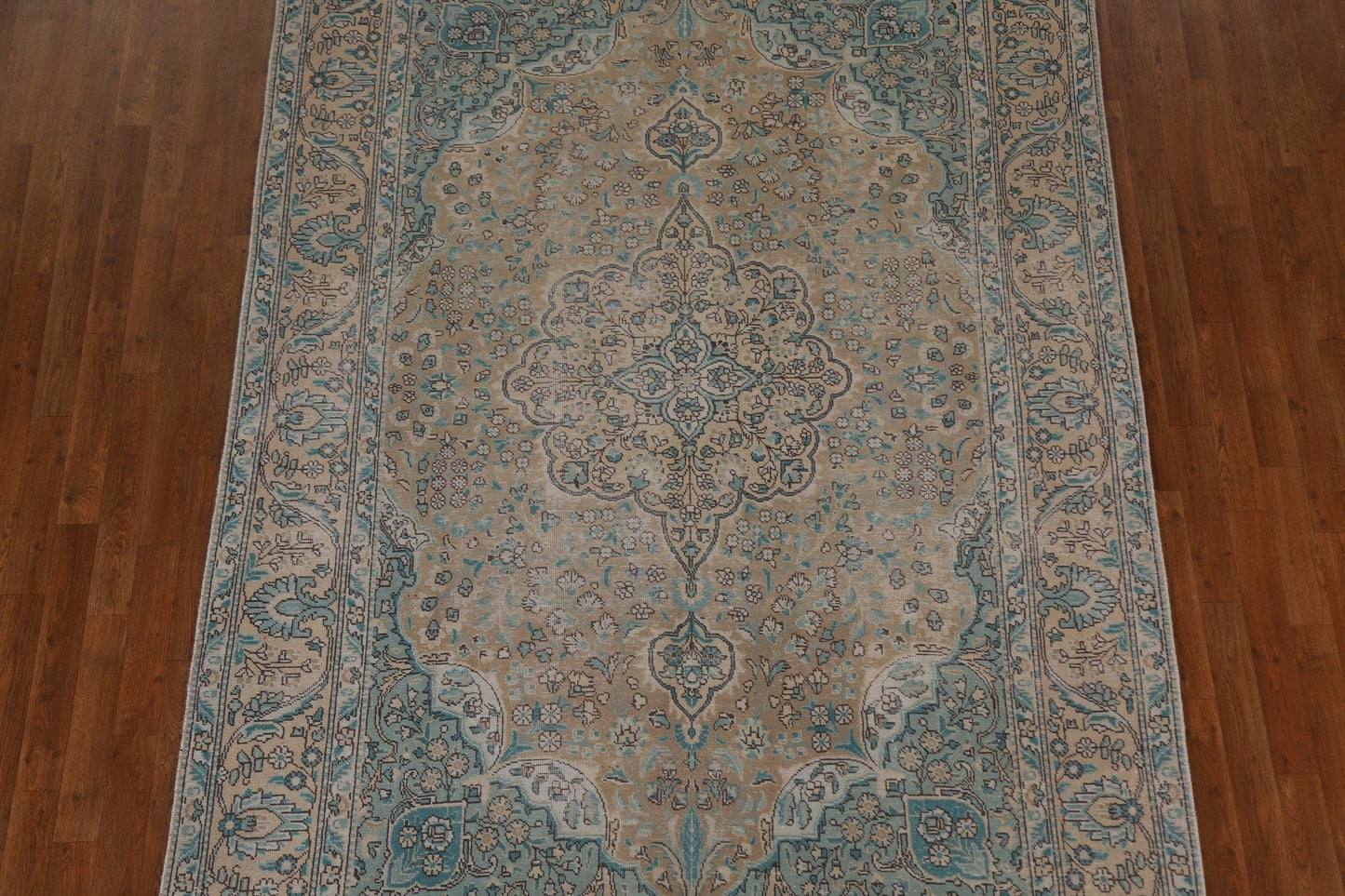 Distressed Tabriz Persian Area Rug 6x9