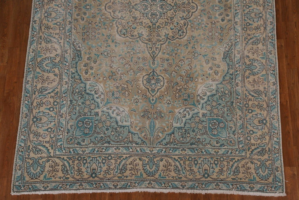 Distressed Tabriz Persian Area Rug 6x9