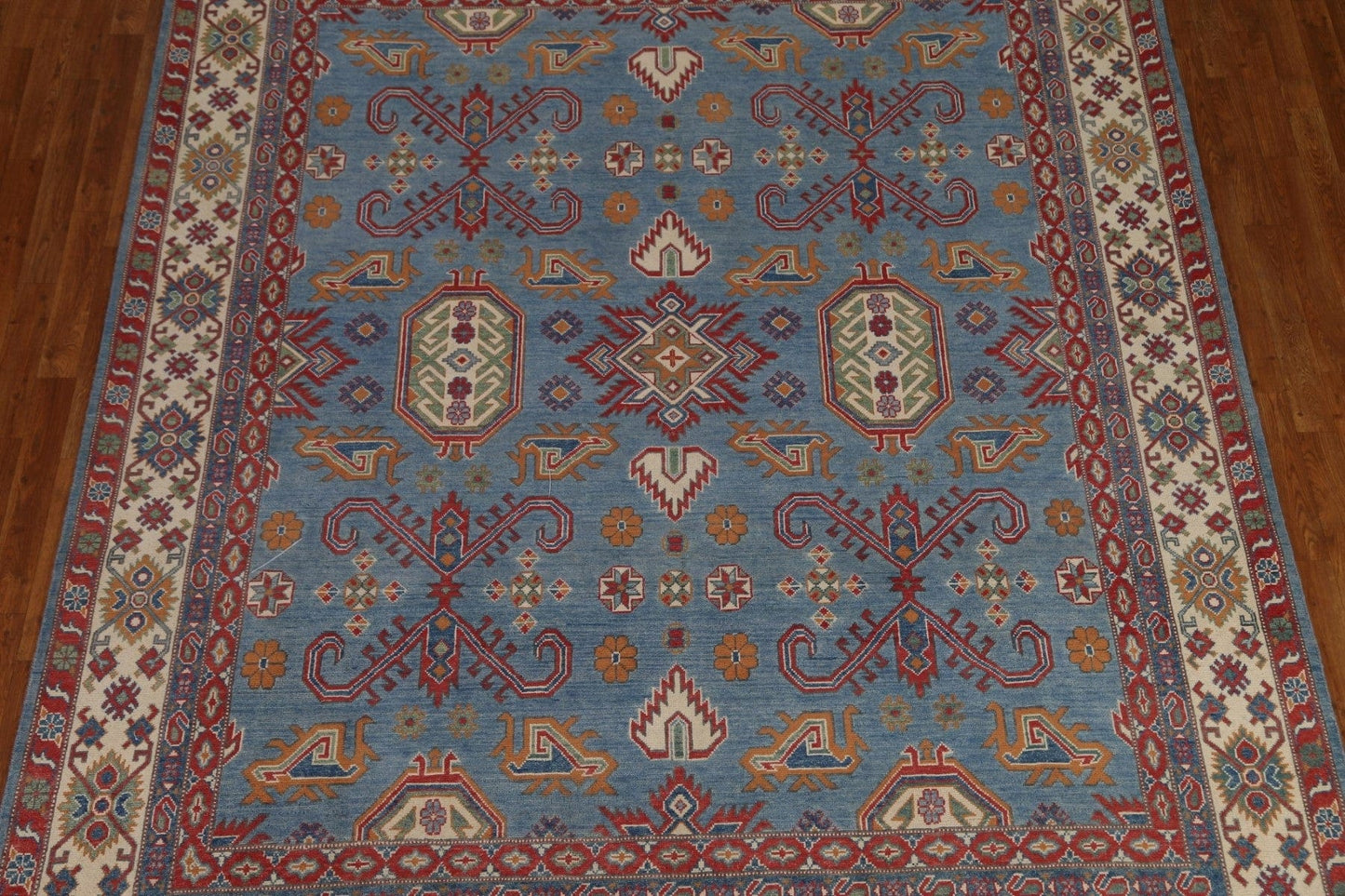 Light Blue Kazak Pakistan Area Rug 8x10