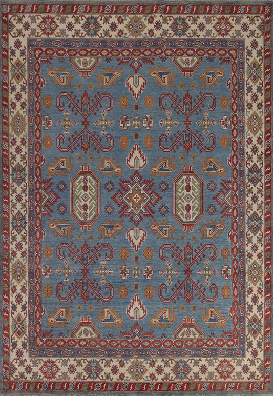 Light Blue Kazak Pakistan Area Rug 8x10